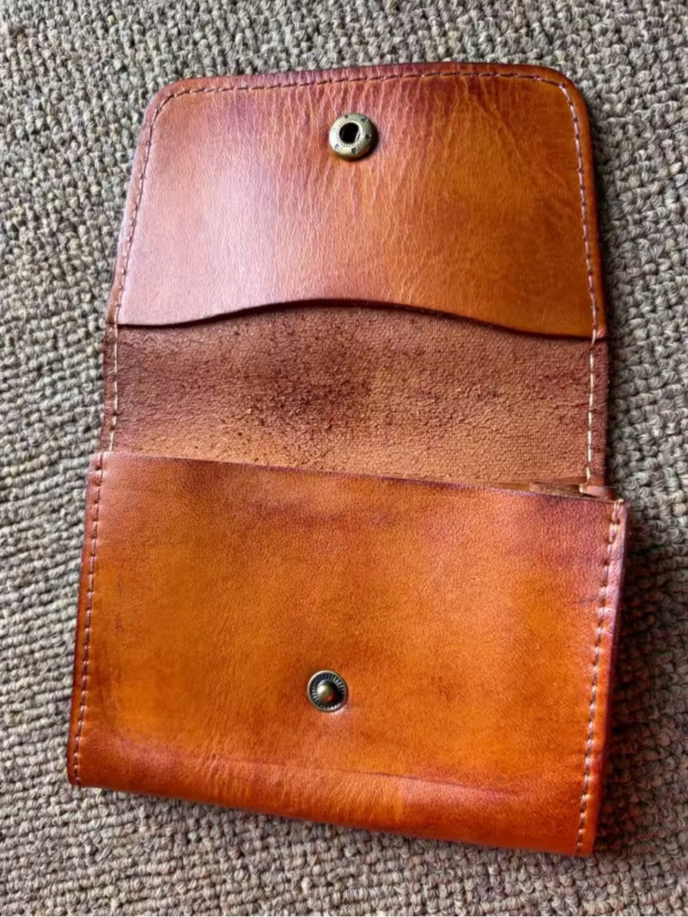 Genuine Leather Snap Wallet in Cognac Brown Good Quality Vintage
Brand New! - Picture 6 of 16